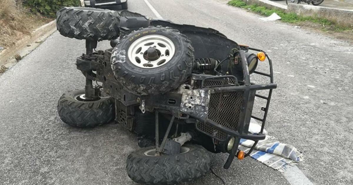 Τροχαίο στην Ανάληψη Χερσονήσου: Ελαφρός τραυματισμός τουριστών μετά από ανατροπή «γουρούνας»