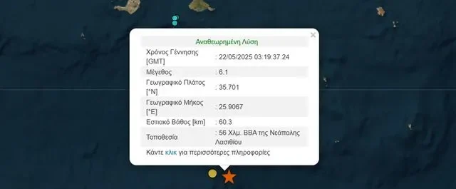 Σεισμός 6,1 Ρίχτερ ταρακούνησε την Κρήτη: Τι εκτιμούν οι ειδικοί για την ισχυρή δόνηση
