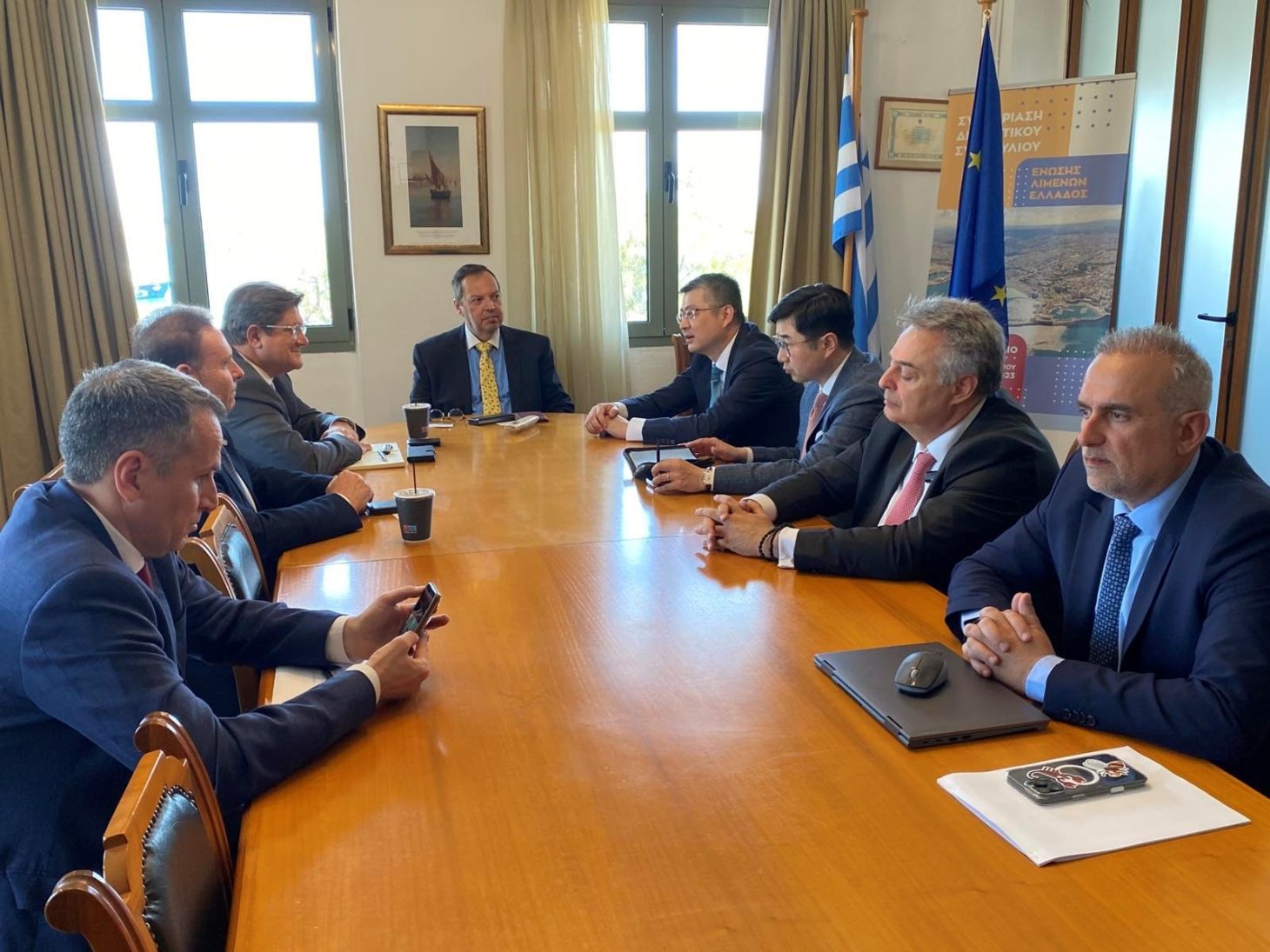 Συνεδρίαση της Ένωσης Λιμένων Ελλάδας στον Οργανισμό Λιμένος Ηρακλείου