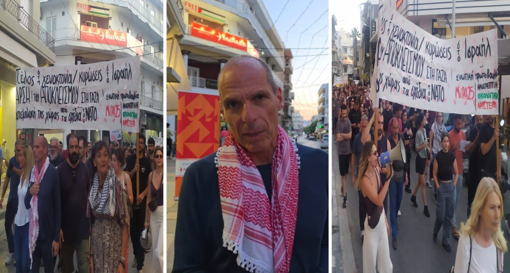 Γ. Βαρουφάκης από Ηράκλειο: «Η λευτεριά της Παλαιστίνης ισοδυναμεί με τη δική μας ελευθερία» (photos – video)