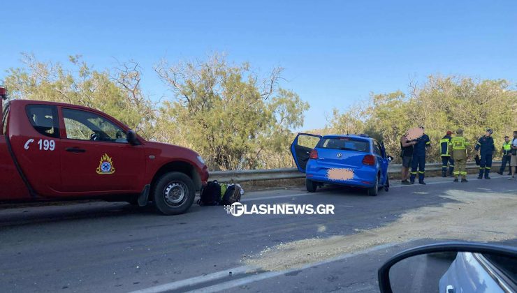 Χανιά: Σοβαρό τροχαίο με τραυματίες στο Πλατάνι – Έσπευσε και η πυροσβεστική