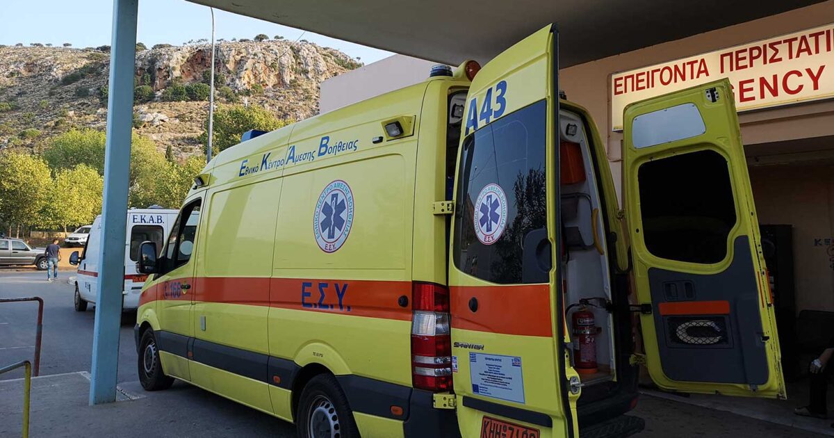 Χανιά | Τροχαίο με δύο τραυματίες στο Βαμβακόπουλο