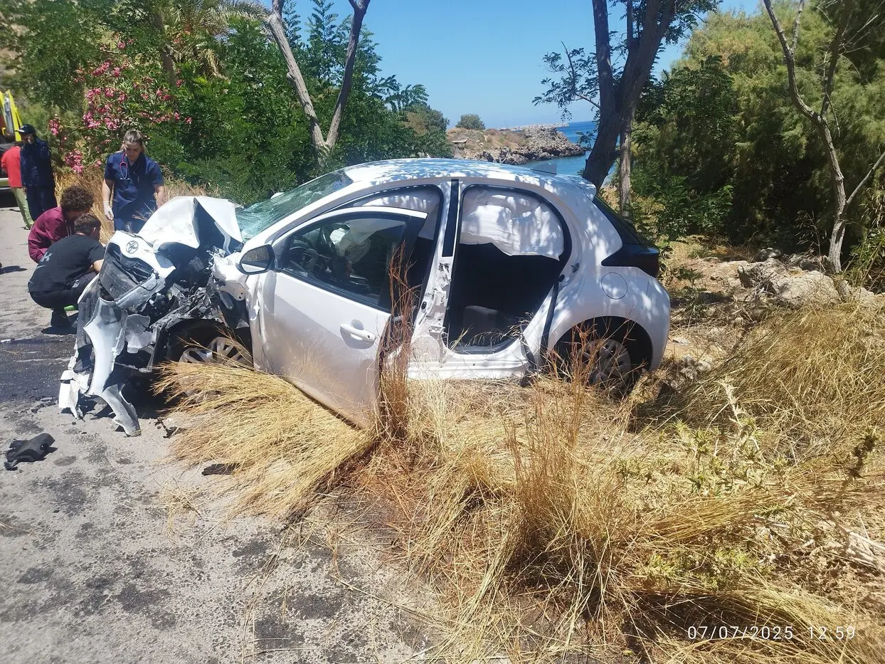 Σοβαρό τροχαίο στα Χανιά – Δύο τραυματίες από σύγκρουση οχημάτων