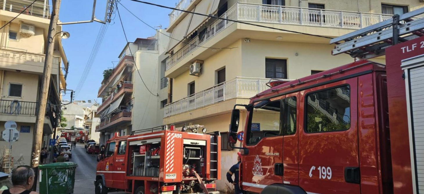 Χανιά: Κινητοποίηση για φωτιά σε διαμέρισμα στο κέντρο της πόλης
