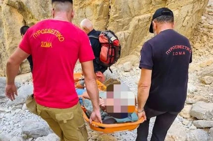 Σφακιά: Επιχείρηση διάσωσης 80χρονου Ολλανδού στο φαράγγι της Ίμβρου